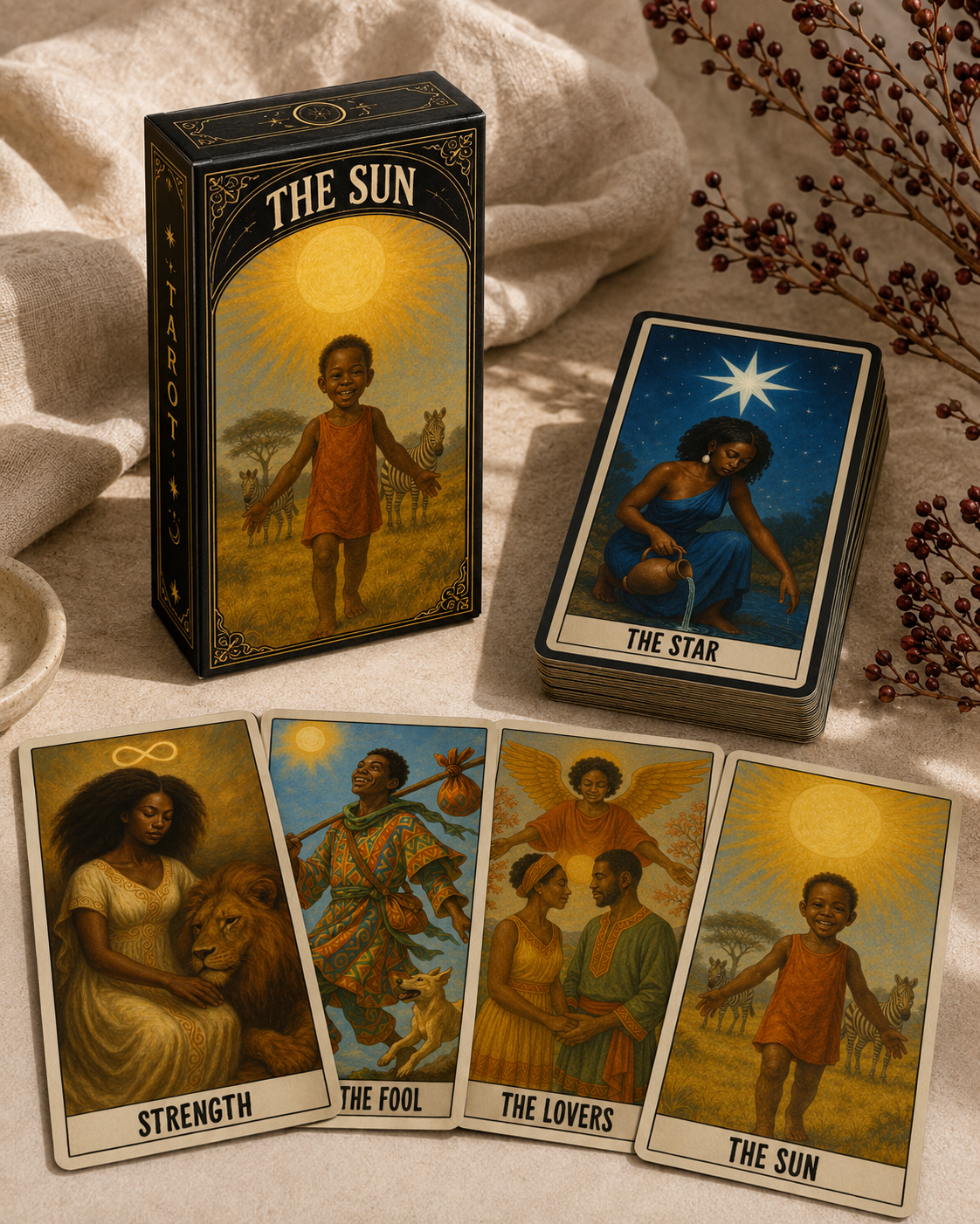 African American Tarot Deck – 78 Card Digital Tarot Deck