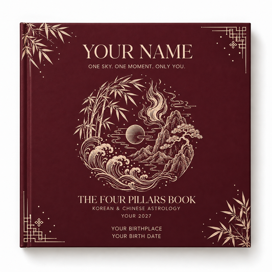The Four Pillars Book – Personalized Korean & Chinese Astrology Keepsake